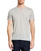 Men's Burnout Henley T-shirt