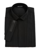 Pleated-bib Short-sleeve Tuxedo