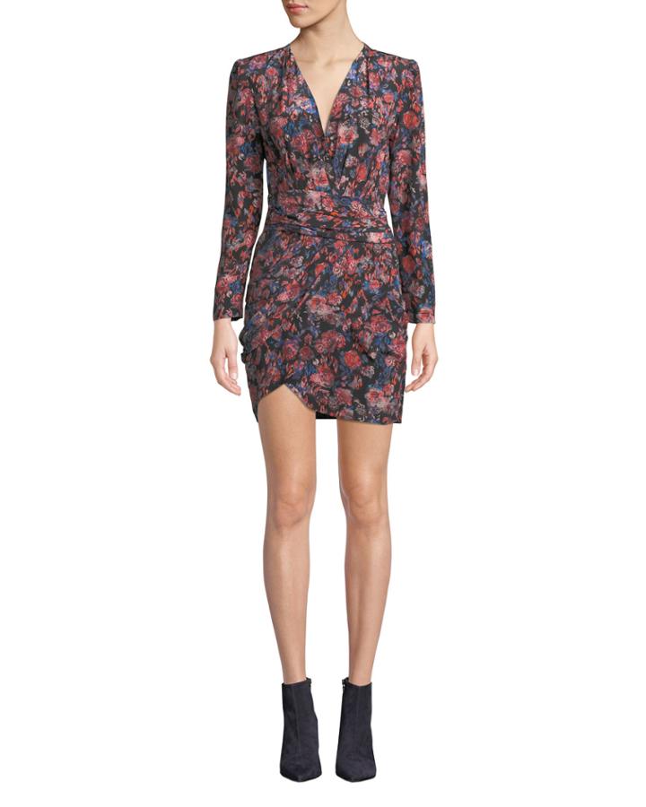 Fling V-neck Long-sleeve Tulip Dress