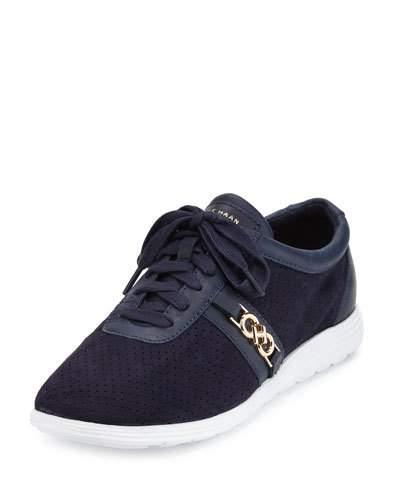Bria Perforated Lace-up Sneaker,
