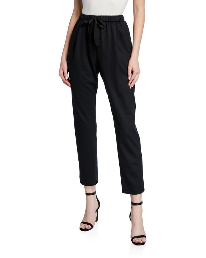 Chic Flannel Drawstring Pants