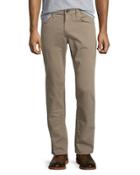 Kane Straight-leg Twill Jeans, Grainseed