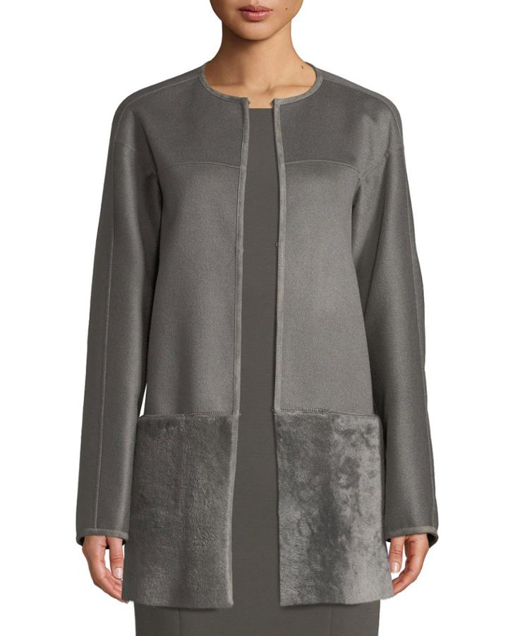 Maureen Topper Jacket W/ Shearling Combo