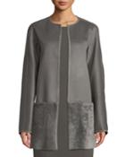 Maureen Topper Jacket W/ Shearling Combo