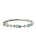 Provence Amazonite & Moonstone Bangle W/ Topaz