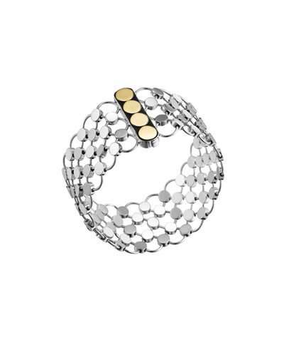 18k Gold & Silver Dot