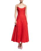 Sleeveless Dotted Lace