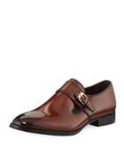 Men's Bruno Brushed Monk-strap Dress