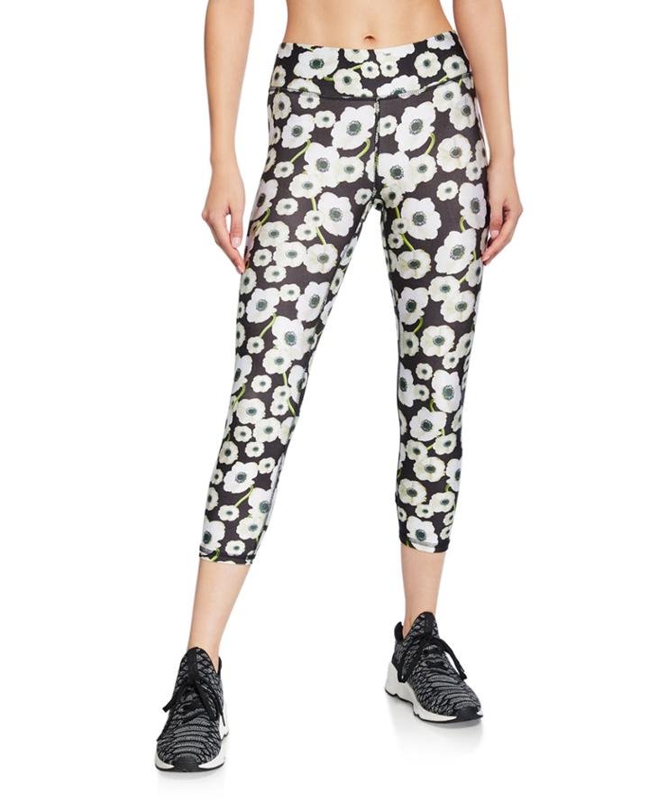 Floral-print Capri