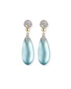 Pave Crystal & Lucite&reg; Teardrop Earrings
