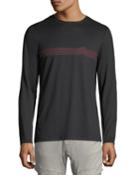 Men's Long-sleeve Chevron Graphic T-shirt