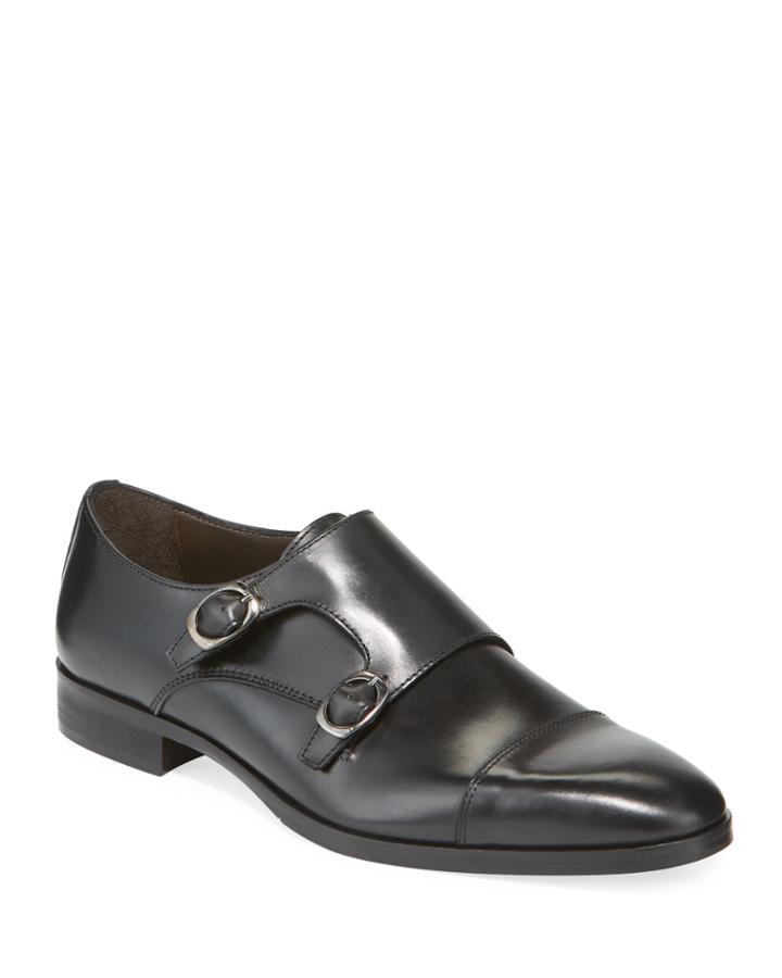 Men's Double-monk Leather