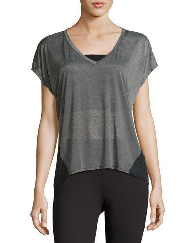 Kristen Colorblock Tee, Gray