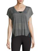 Kristen Colorblock Tee, Gray