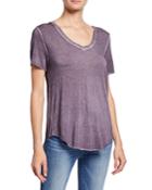 Woil Wash Shirttail Jersey Tee
