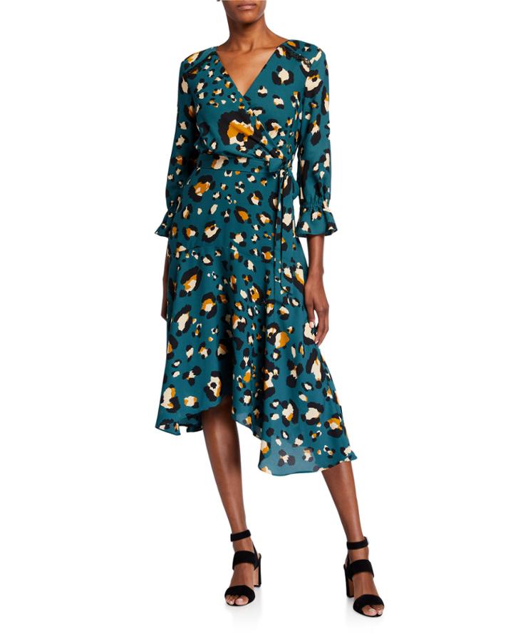 Faux Wrap Printed Georgette