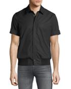 Men's Rib-trim Short-sleeve