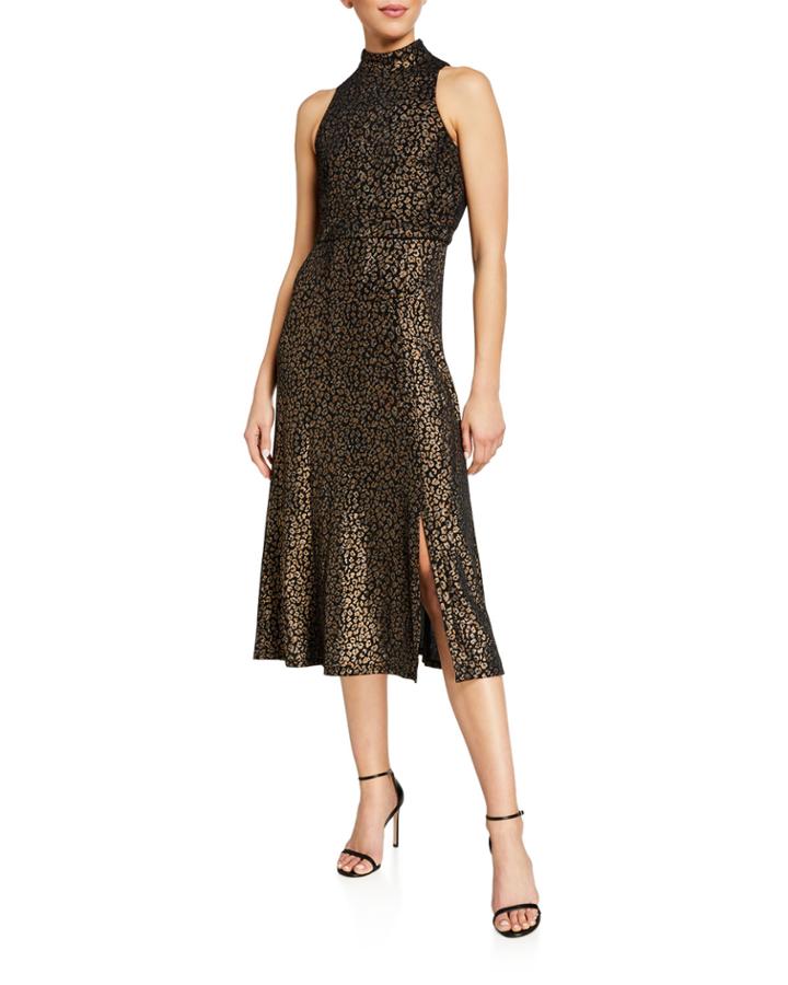 Stretch Knit Jacquard Dress
