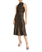 Stretch Knit Jacquard Dress