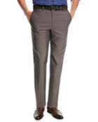 Phi Flat-front Wool/mohair Trousers