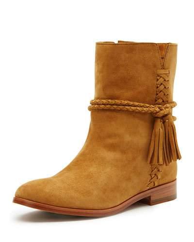 Tina Whipstitch Tassel Bootie