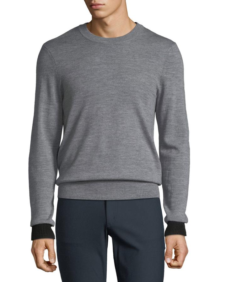 Men's Striped Merino Knit