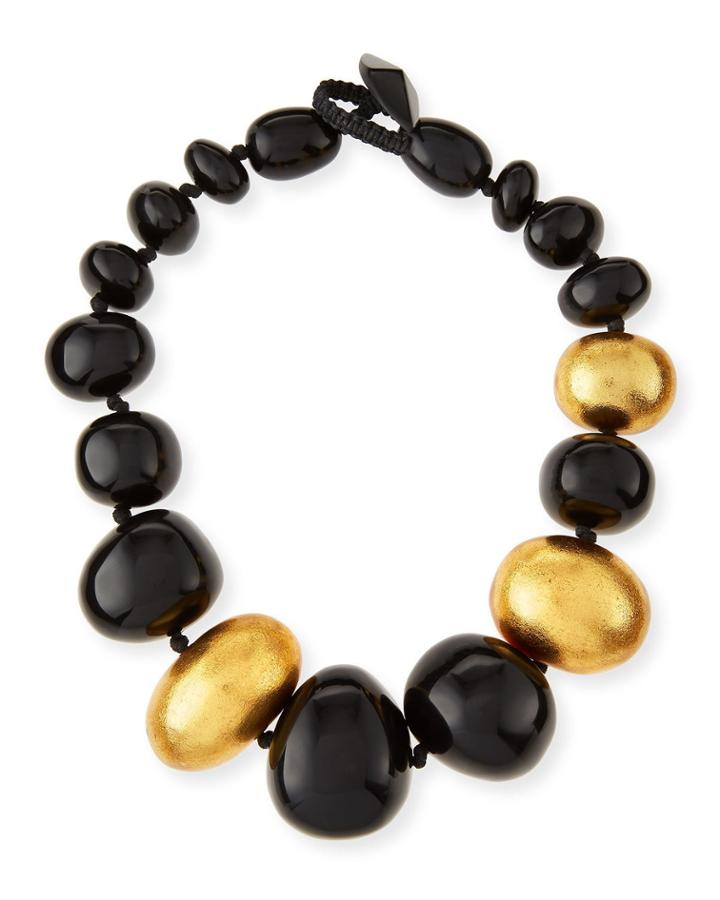 Freeform Beaded Chunky Necklace