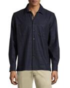 Plaid-print Cashmere-blend