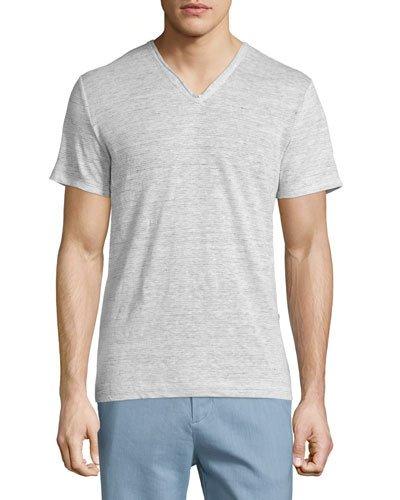 Feeder-stripe Short-sleeve T-shirt