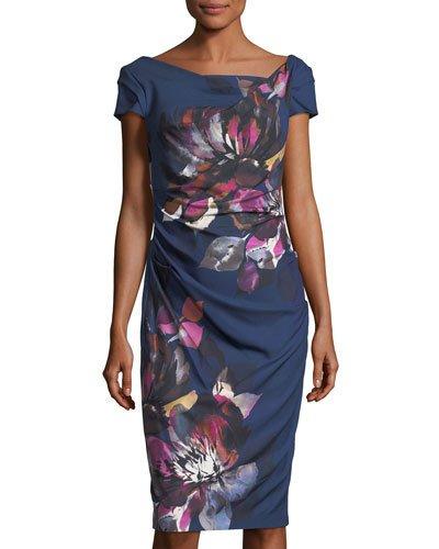 Draped Floral-print