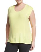 Caitliyn Cap-sleeve Tee, Yellow,
