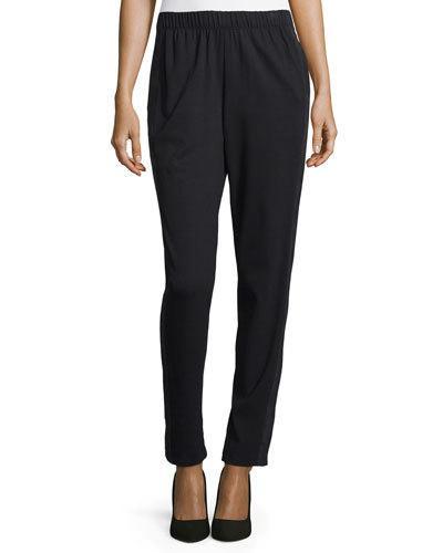Track Side Ankle Pants, Black