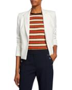 Danielle One-button Dickey Crop Jacket