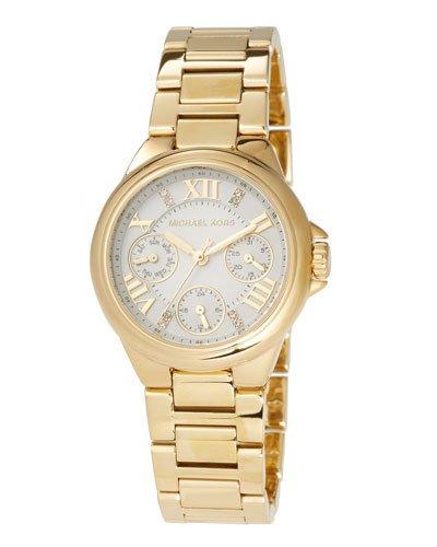 33mm Camille Chronograph Bracelet Watch, Gold