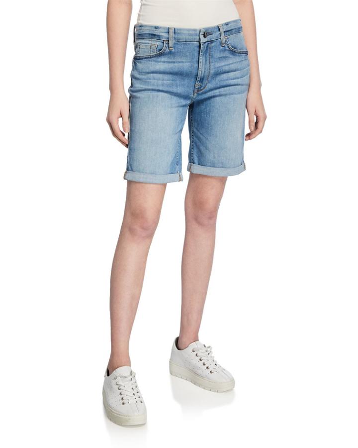 Bermuda Shorts With Rolled Cuffs