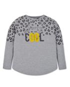 Girl's Sorry We Are Cool Leopard Print Tee,