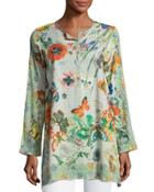 Passion Flower Cotton Tunic,