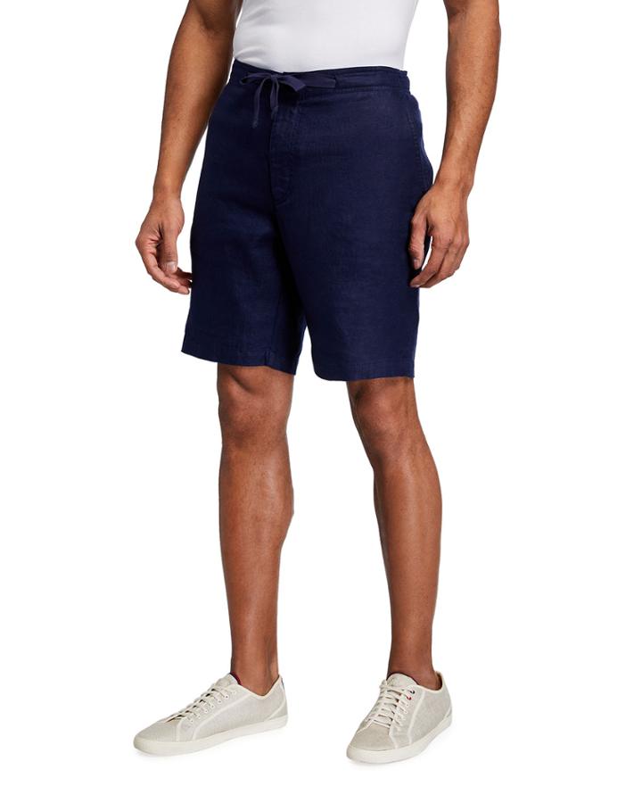 Men's Piece-dyed Linen Drawstring