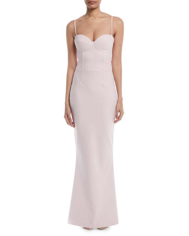 Dionella Sweetheart Cami-strap Column Gown