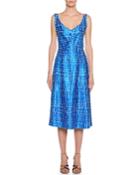 V-neck Polka-dot Dress