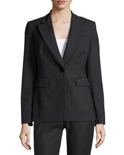 Double-collar Wool-blend Jacket