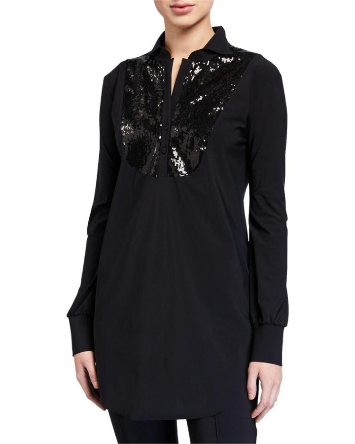 Maike Paillettes Long-sleeve
