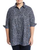 Kadin Floral-print Button-front Blouse,