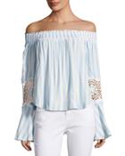 Striped Off-the-shoulder Top