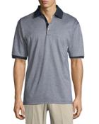 Verde Pindot Jacquard Polo