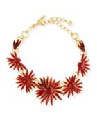 Floral Resin Station Necklace
