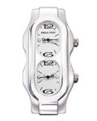 Mini Signature Stainless Steel Case, White Dial,