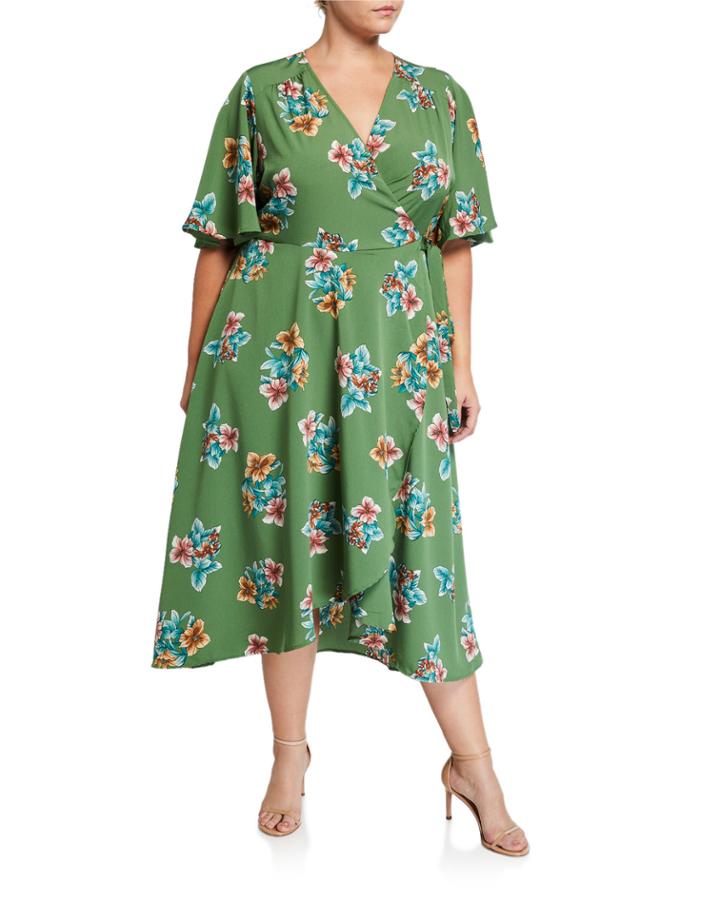 Plus Size Orna Wrap Dress