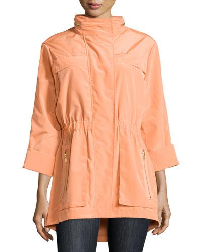 Newport Slicker Anorak Jacket, Tangerine