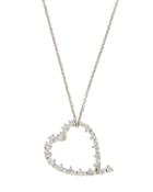 18k Diamond Heart Pendant Necklace